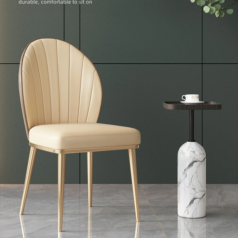 עור ספרית כיסא חדר שינה מחשב אופנתי במטבח לבן מודרני הכיסא עיצוב חיצוני Sedie מינימליסטי Furnitur