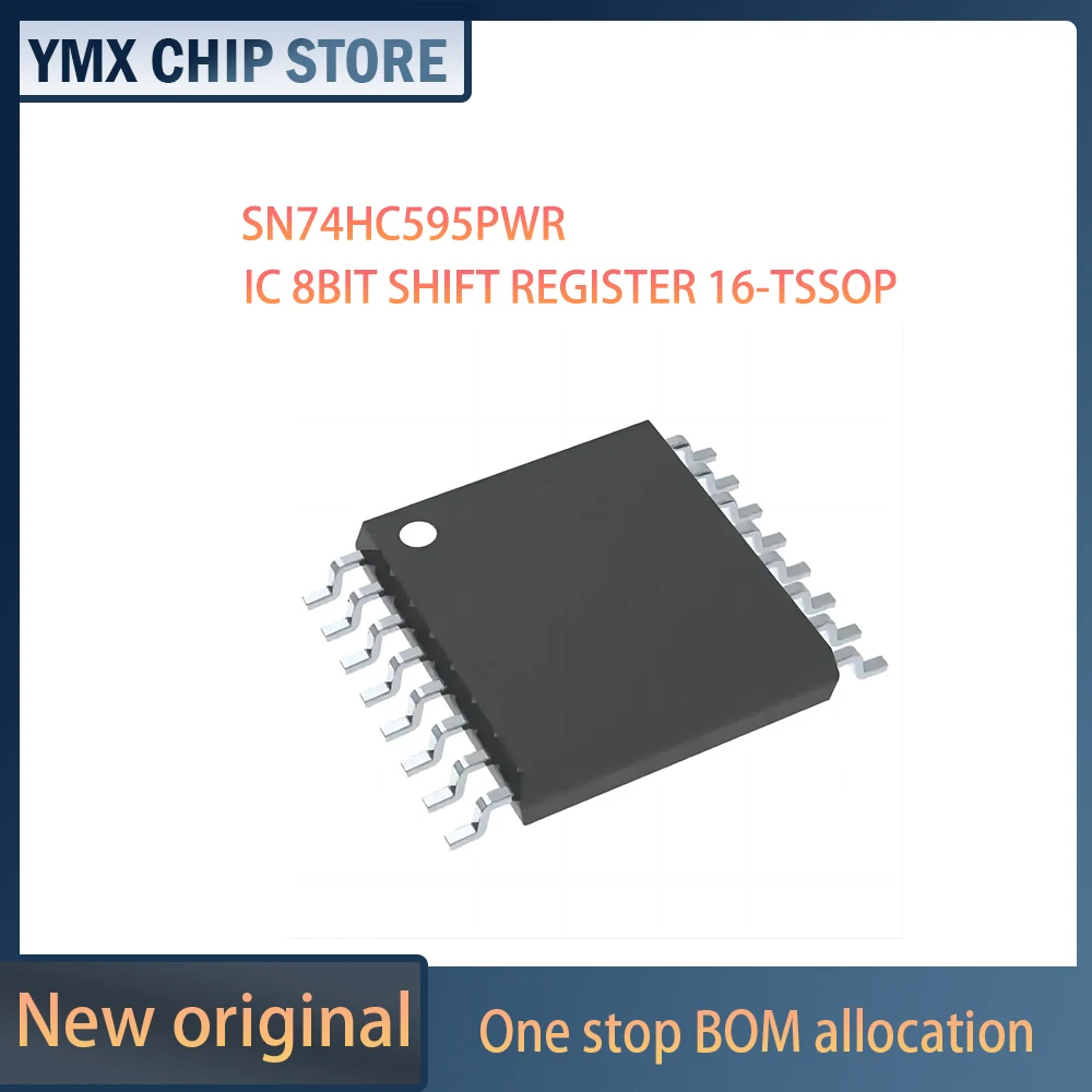 SN74HC595PWR IC 8 סיביות SHIFT REGISTER 16-TSSOP מקורי חדש רכיבים אלקטרוניים במלאי