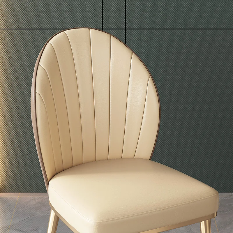 עור ספרית כיסא חדר שינה מחשב אופנתי במטבח לבן מודרני הכיסא עיצוב חיצוני Sedie מינימליסטי Furnitur